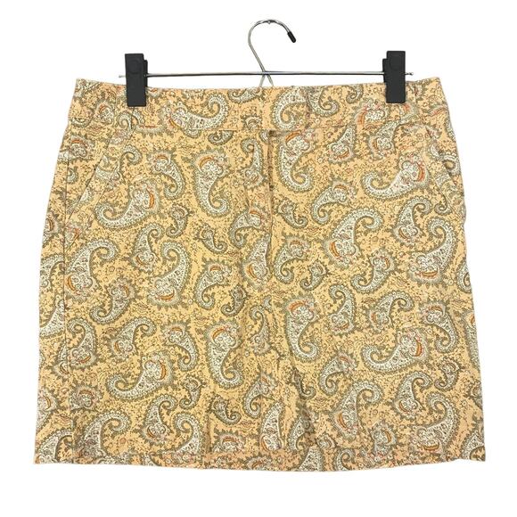 Tommy Hilfiger Pink Multicolor Paisley Retro Mini Skirt Women Sz 4 - Picture 1 of 7
